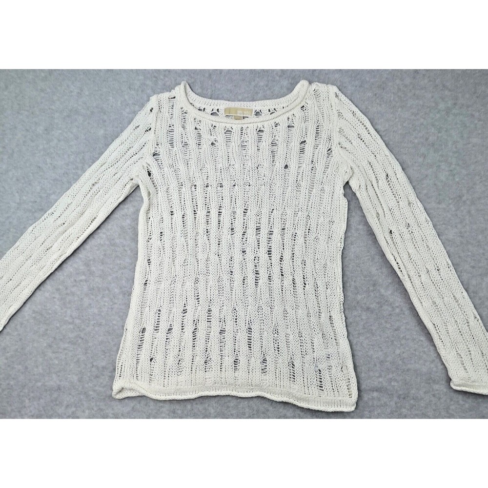 Womens Michael Kors S Small Sweater Soft White Knit Basic
